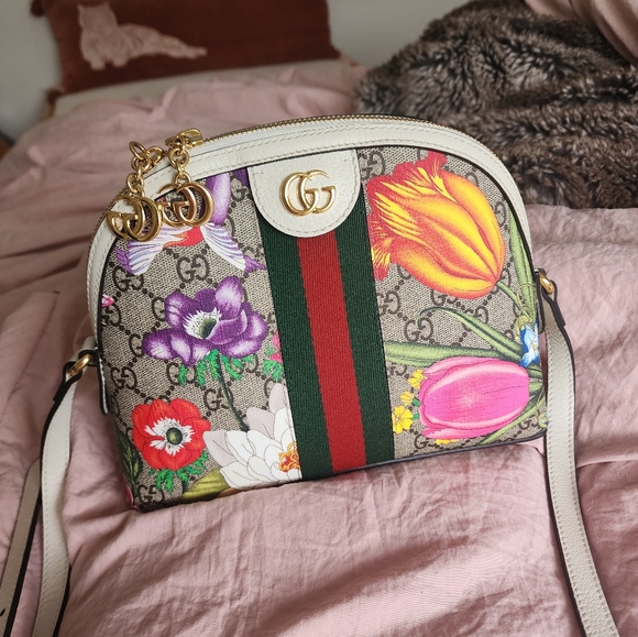 Authentic Gucci Ophidia Flora Crossbody Bag Dome Excellent condition - Picture 13 of 16